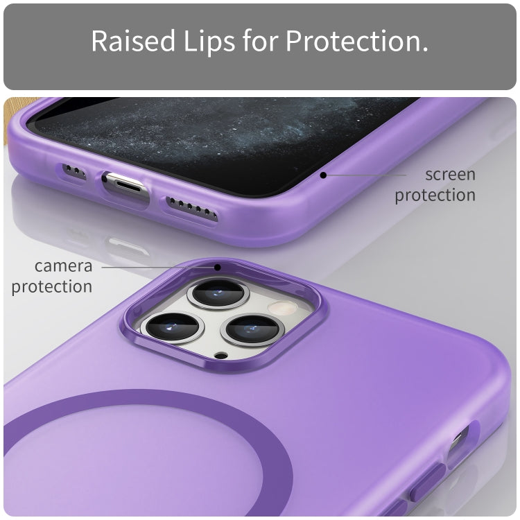 For iPhone 11 Pro MagSafe Frosted Translucent TPU + PC Full Coverage Phone Case