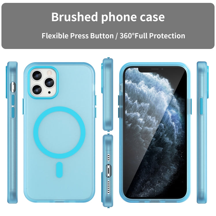 For iPhone 11 Pro MagSafe Frosted Translucent TPU + PC Full Coverage Phone Case