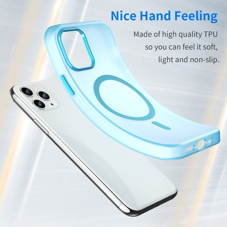 For iPhone 11 Pro MagSafe Frosted Translucent TPU + PC Full Coverage Phone Case