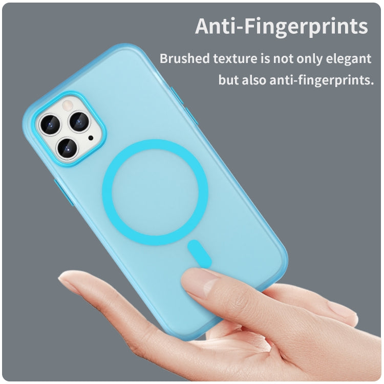 For iPhone 11 Pro MagSafe Frosted Translucent TPU + PC Full Coverage Phone Case