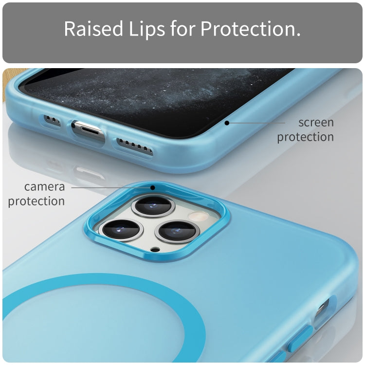 For iPhone 11 Pro MagSafe Frosted Translucent TPU + PC Full Coverage Phone Case