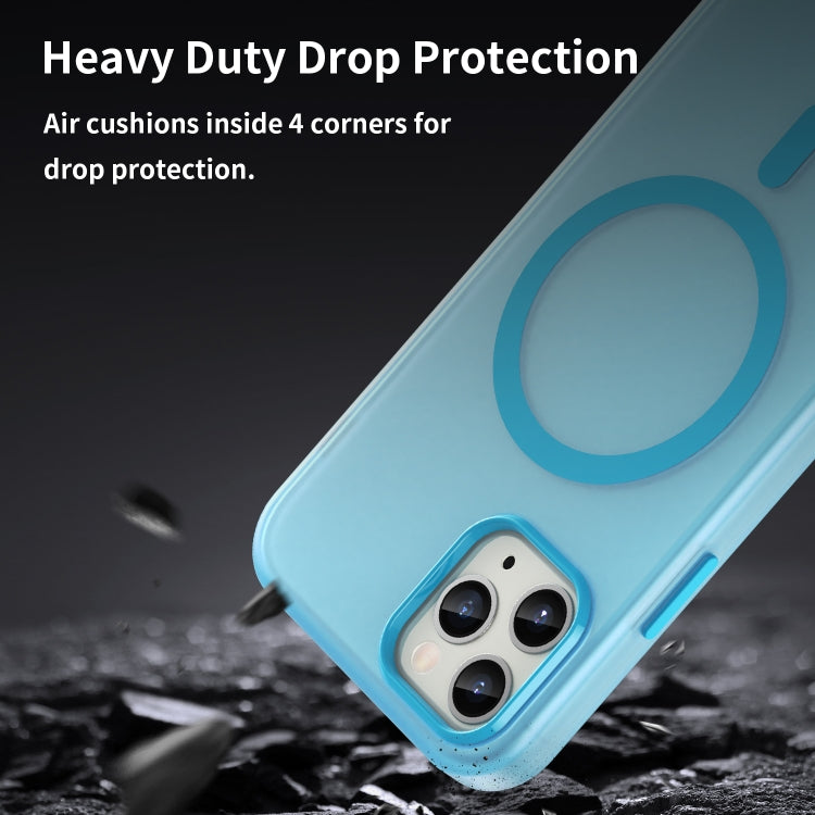 For iPhone 11 Pro MagSafe Frosted Translucent TPU + PC Full Coverage Phone Case