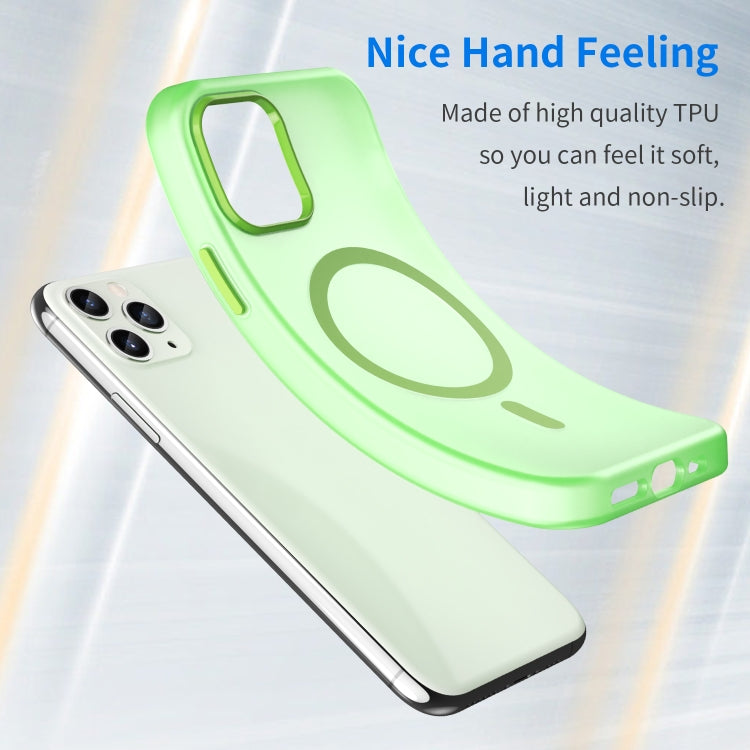 For iPhone 11 Pro MagSafe Frosted Translucent TPU + PC Full Coverage Phone Case