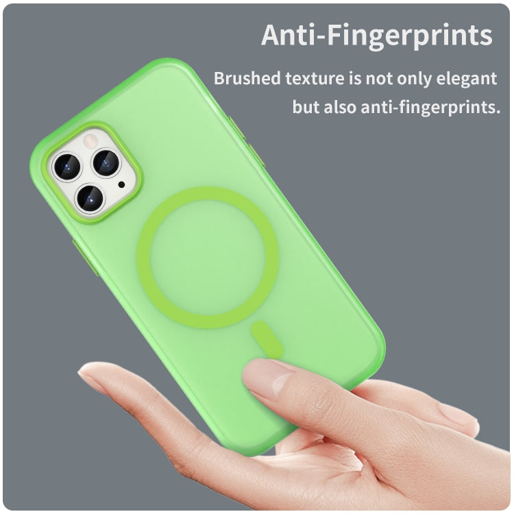 For iPhone 11 Pro MagSafe Frosted Translucent TPU + PC Full Coverage Phone Case