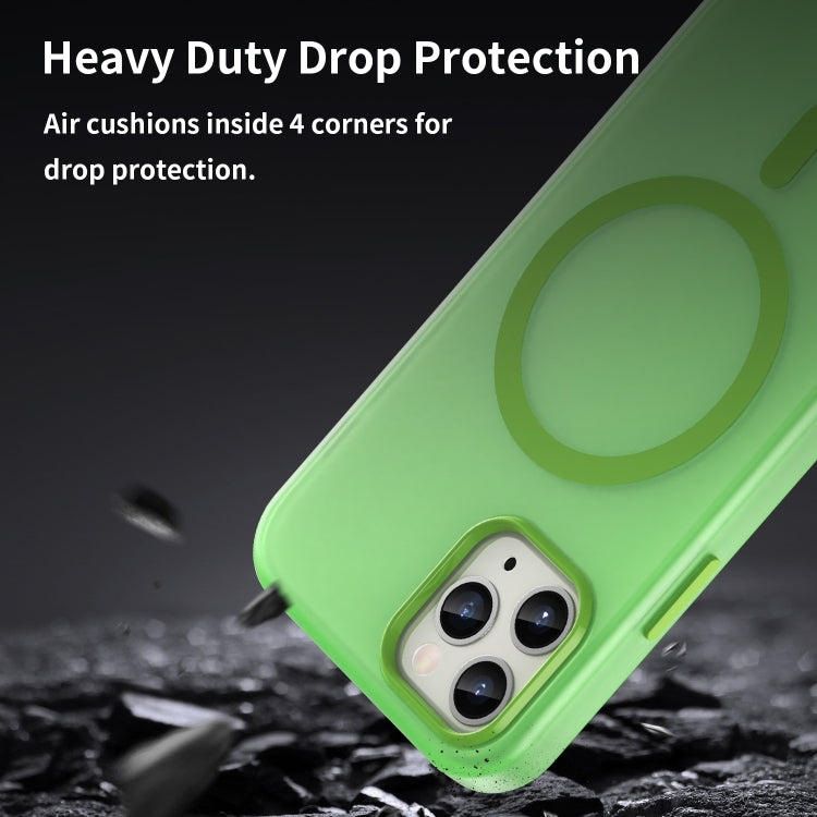 For iPhone 11 Pro MagSafe Frosted Translucent TPU + PC Full Coverage Phone Case