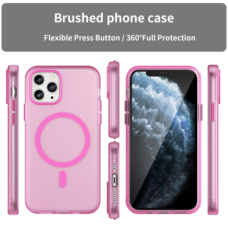 For iPhone 11 Pro MagSafe Frosted Translucent TPU + PC Full Coverage Phone Case