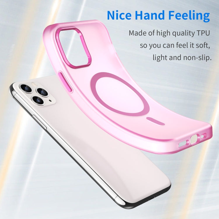 For iPhone 11 Pro MagSafe Frosted Translucent TPU + PC Full Coverage Phone Case
