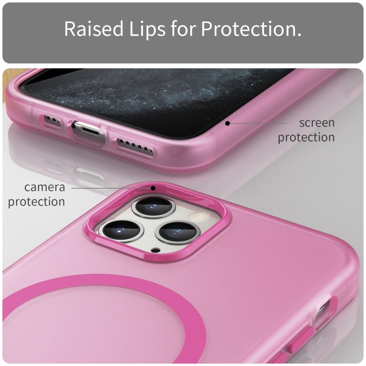 For iPhone 11 Pro MagSafe Frosted Translucent TPU + PC Full Coverage Phone Case