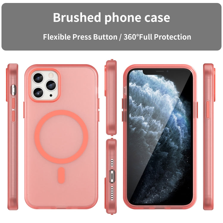 For iPhone 11 Pro MagSafe Frosted Translucent TPU + PC Full Coverage Phone Case