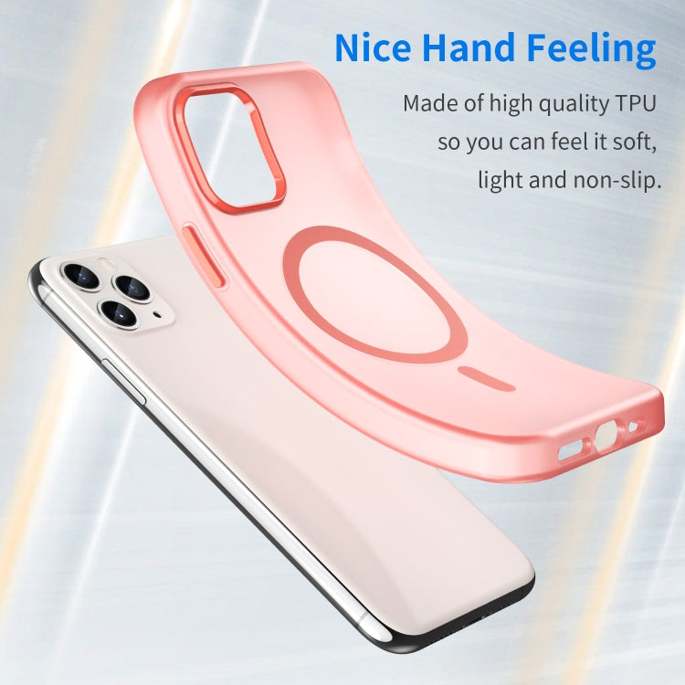 For iPhone 11 Pro MagSafe Frosted Translucent TPU + PC Full Coverage Phone Case