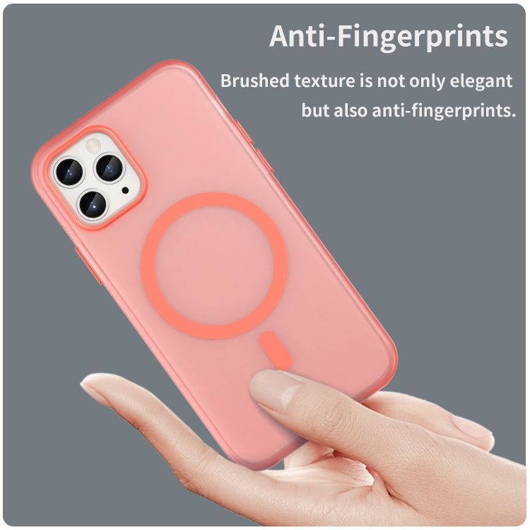 For iPhone 11 Pro MagSafe Frosted Translucent TPU + PC Full Coverage Phone Case