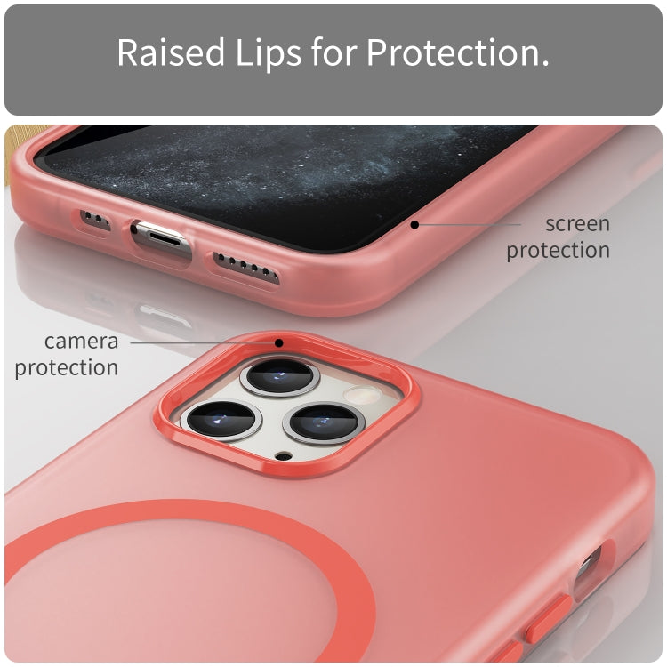For iPhone 11 Pro MagSafe Frosted Translucent TPU + PC Full Coverage Phone Case