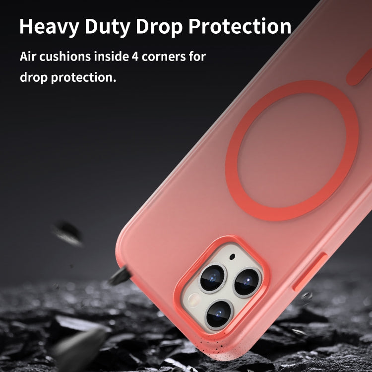 For iPhone 11 Pro MagSafe Frosted Translucent TPU + PC Full Coverage Phone Case
