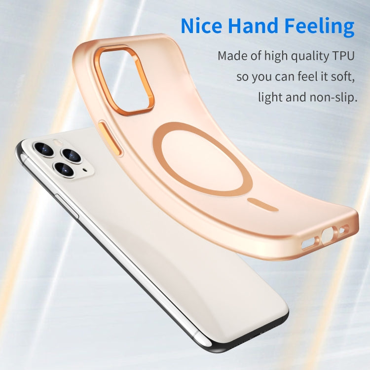 For iPhone 11 Pro MagSafe Frosted Translucent TPU + PC Full Coverage Phone Case