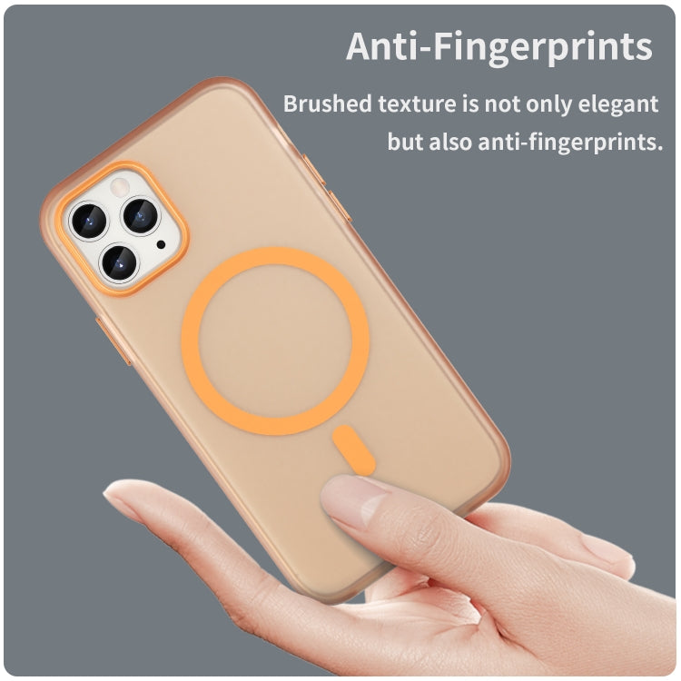 For iPhone 11 Pro MagSafe Frosted Translucent TPU + PC Full Coverage Phone Case