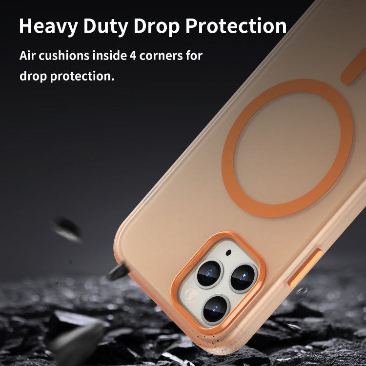 For iPhone 11 Pro MagSafe Frosted Translucent TPU + PC Full Coverage Phone Case