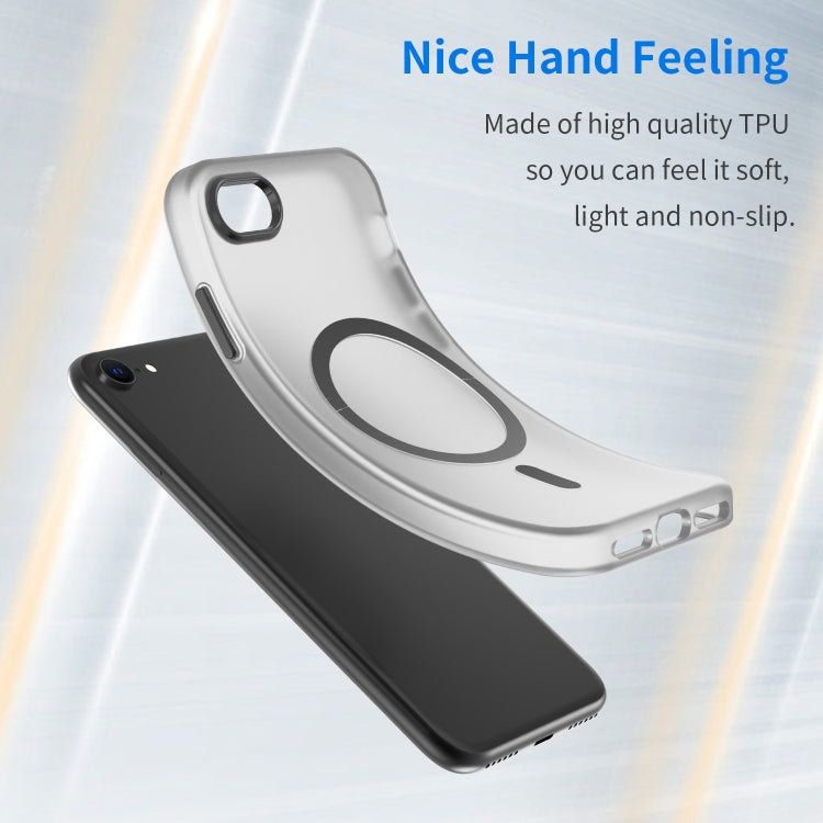 For iPhone SE 2022 / 2020 / 8 MagSafe Frosted Translucent TPU + PC Full Coverage Phone Case