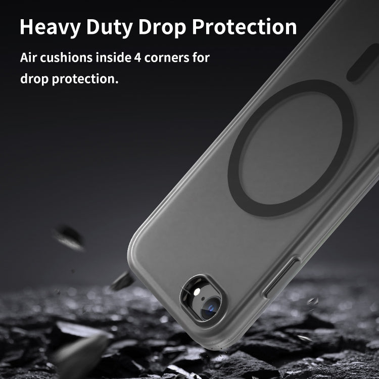 For iPhone SE 2022 / 2020 / 8 MagSafe Frosted Translucent TPU + PC Full Coverage Phone Case