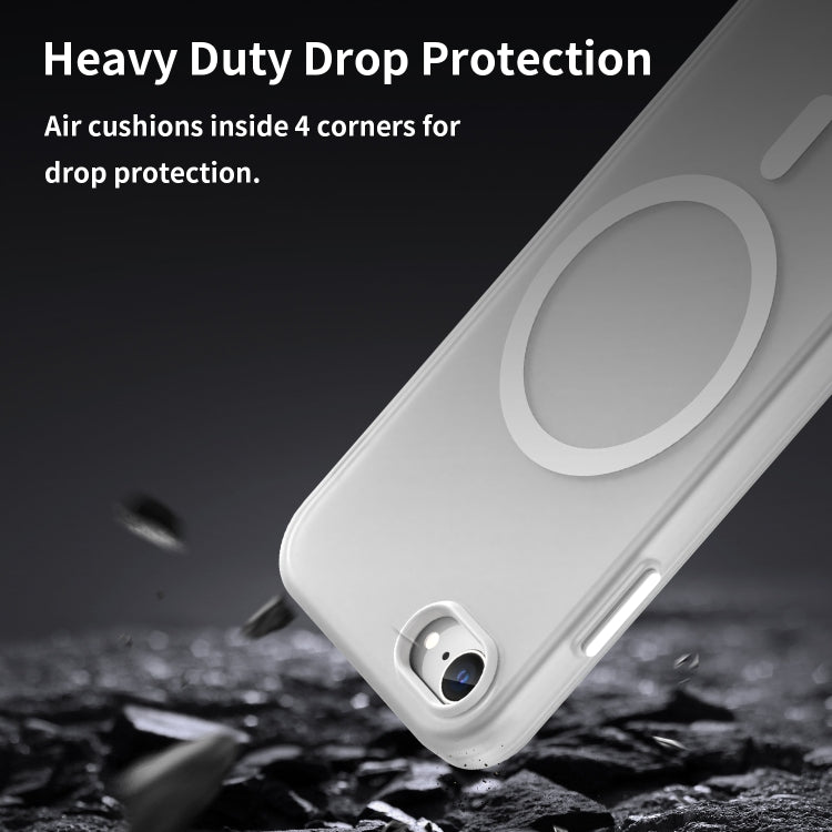 For iPhone SE 2022 / 2020 / 8 MagSafe Frosted Translucent TPU + PC Full Coverage Phone Case