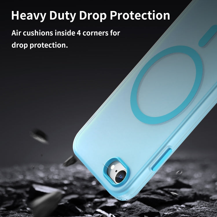For iPhone SE 2022 / 2020 / 8 MagSafe Frosted Translucent TPU + PC Full Coverage Phone Case
