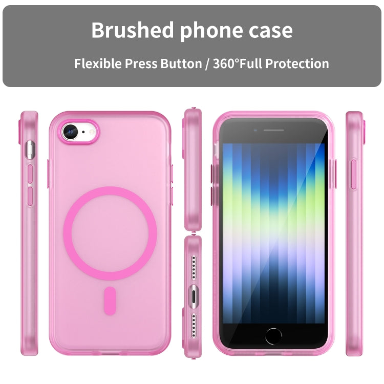 For iPhone SE 2022 / 2020 / 8 MagSafe Frosted Translucent TPU + PC Full Coverage Phone Case