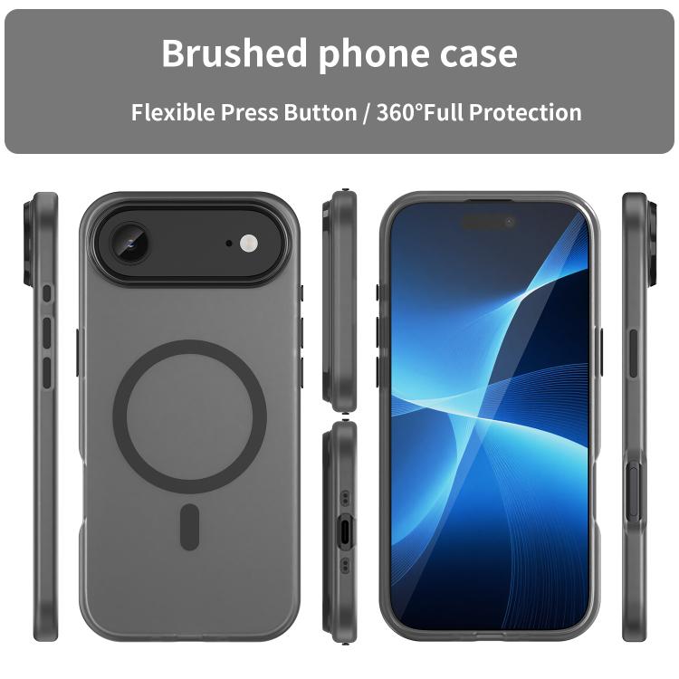 For iPhone Air MagSafe Frosted Translucent TPU + PC Full Coverage Phone Case