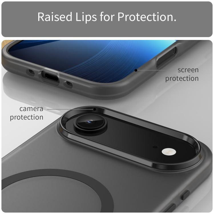 For iPhone Air MagSafe Frosted Translucent TPU + PC Full Coverage Phone Case