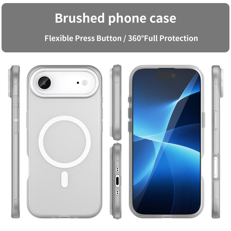 For iPhone Air MagSafe Frosted Translucent TPU + PC Full Coverage Phone Case