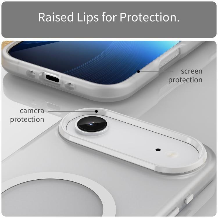 For iPhone Air MagSafe Frosted Translucent TPU + PC Full Coverage Phone Case