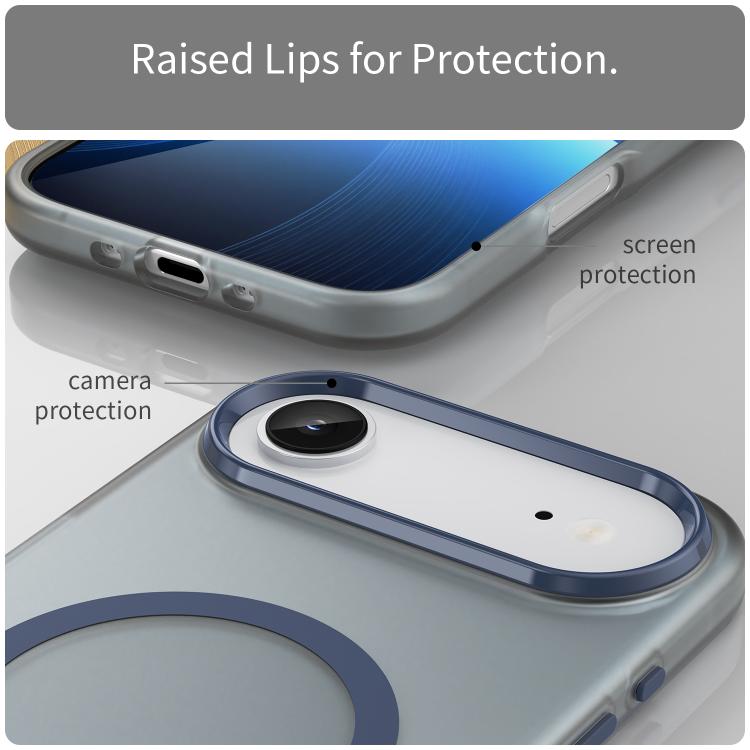 For iPhone Air MagSafe Frosted Translucent TPU + PC Full Coverage Phone Case