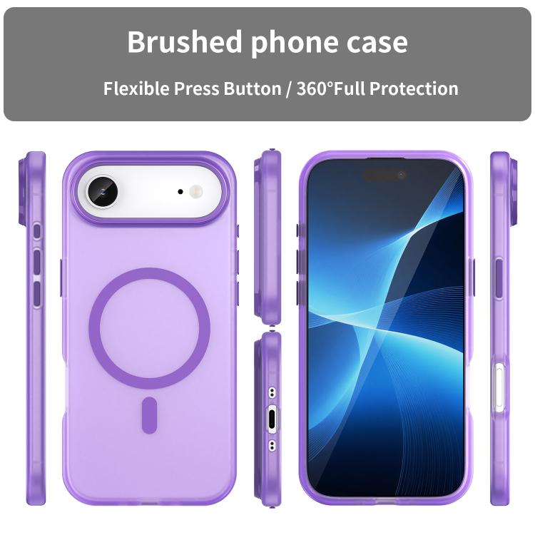 For iPhone Air MagSafe Frosted Translucent TPU + PC Full Coverage Phone Case