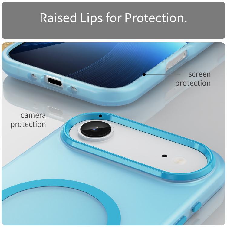 For iPhone Air MagSafe Frosted Translucent TPU + PC Full Coverage Phone Case