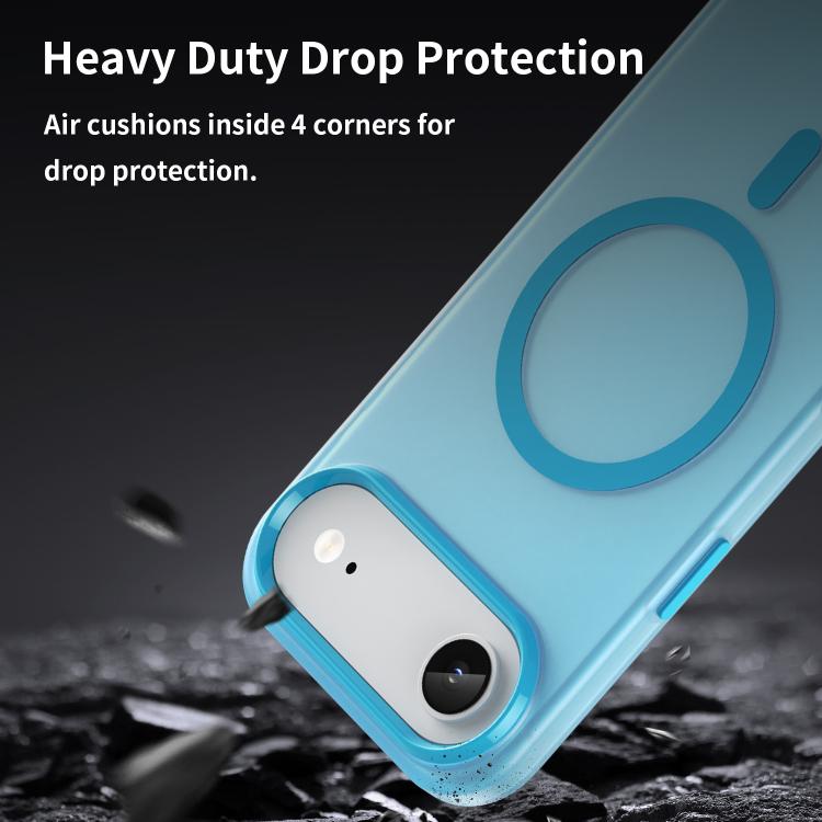 For iPhone Air MagSafe Frosted Translucent TPU + PC Full Coverage Phone Case