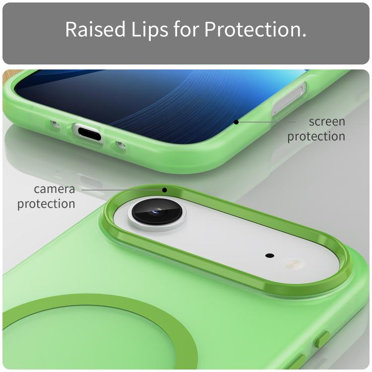 For iPhone Air MagSafe Frosted Translucent TPU + PC Full Coverage Phone Case
