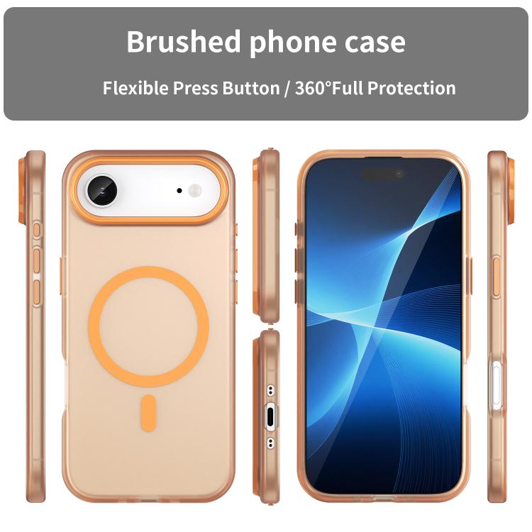 For iPhone Air MagSafe Frosted Translucent TPU + PC Full Coverage Phone Case