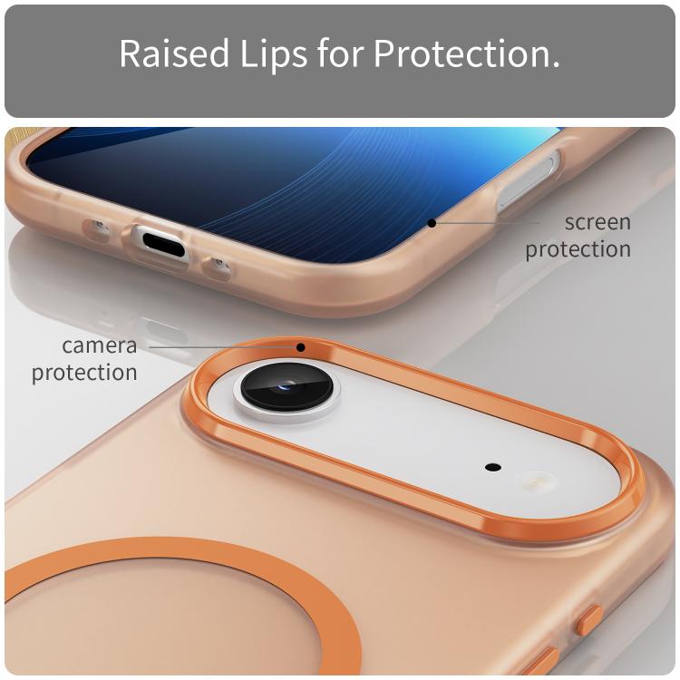 For iPhone Air MagSafe Frosted Translucent TPU + PC Full Coverage Phone Case