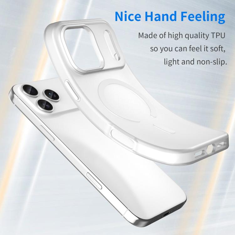For iPhone 17 Pro Max MagSafe Frosted Translucent TPU + PC Full Coverage Phone Case