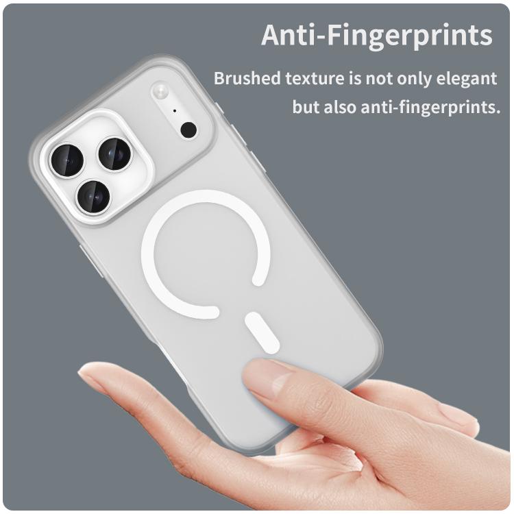 For iPhone 17 Pro Max MagSafe Frosted Translucent TPU + PC Full Coverage Phone Case