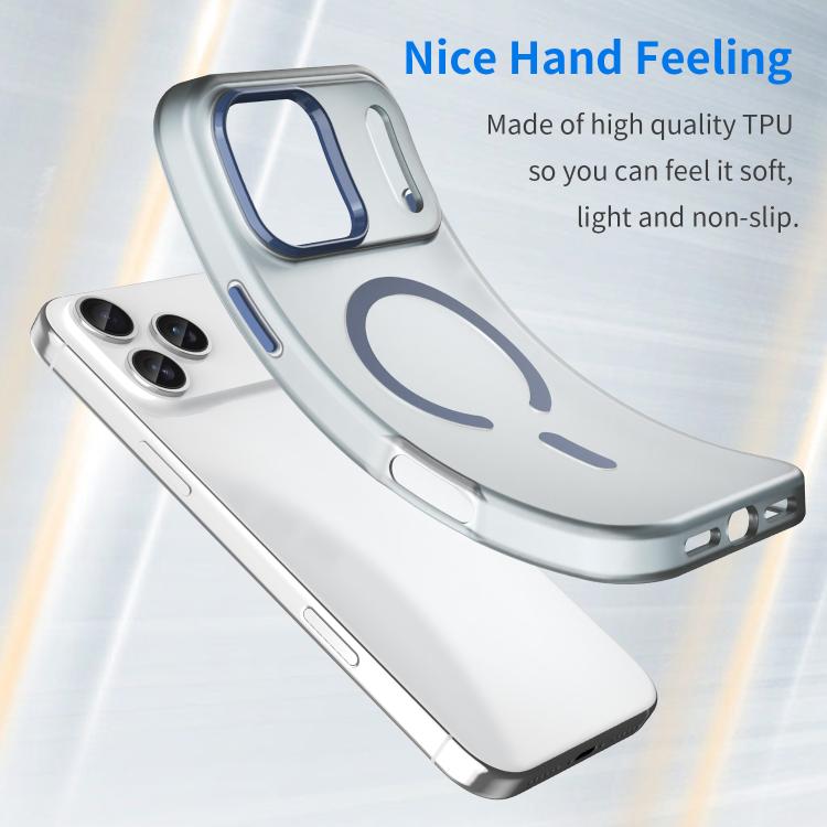 For iPhone 17 Pro Max MagSafe Frosted Translucent TPU + PC Full Coverage Phone Case