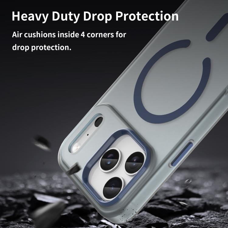For iPhone 17 Pro Max MagSafe Frosted Translucent TPU + PC Full Coverage Phone Case