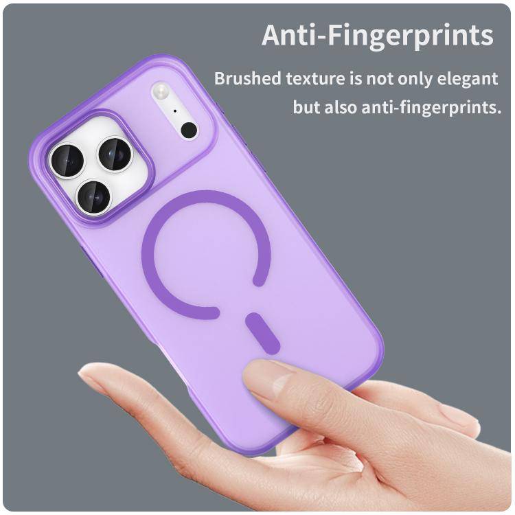 For iPhone 17 Pro Max MagSafe Frosted Translucent TPU + PC Full Coverage Phone Case