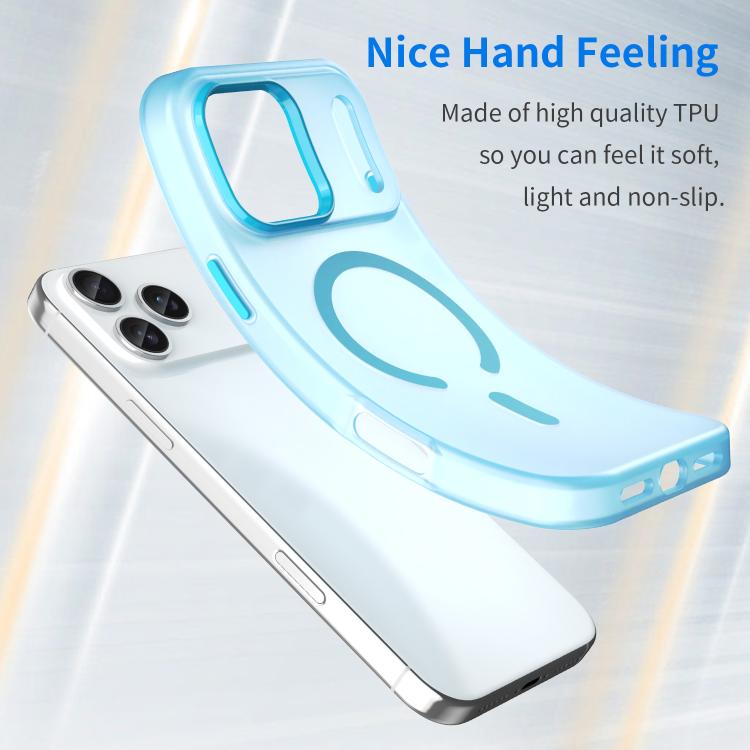 For iPhone 17 Pro Max MagSafe Frosted Translucent TPU + PC Full Coverage Phone Case