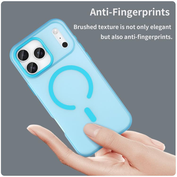 For iPhone 17 Pro Max MagSafe Frosted Translucent TPU + PC Full Coverage Phone Case