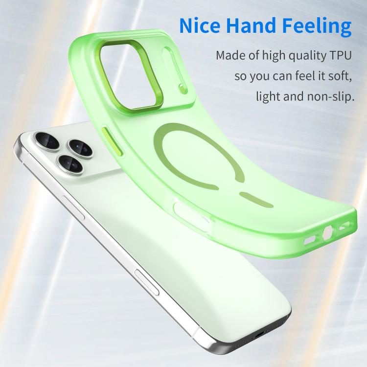 For iPhone 17 Pro Max MagSafe Frosted Translucent TPU + PC Full Coverage Phone Case