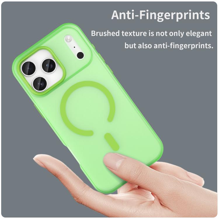 For iPhone 17 Pro Max MagSafe Frosted Translucent TPU + PC Full Coverage Phone Case