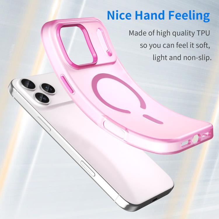 For iPhone 17 Pro Max MagSafe Frosted Translucent TPU + PC Full Coverage Phone Case