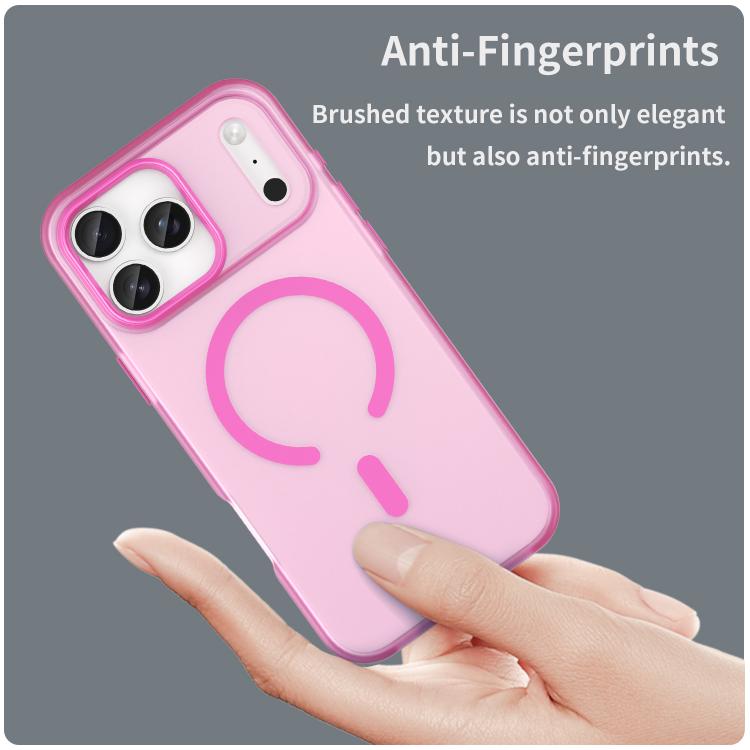 For iPhone 17 Pro Max MagSafe Frosted Translucent TPU + PC Full Coverage Phone Case