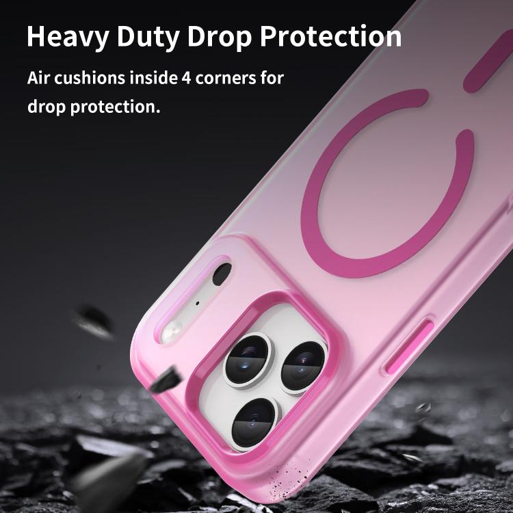 For iPhone 17 Pro Max MagSafe Frosted Translucent TPU + PC Full Coverage Phone Case