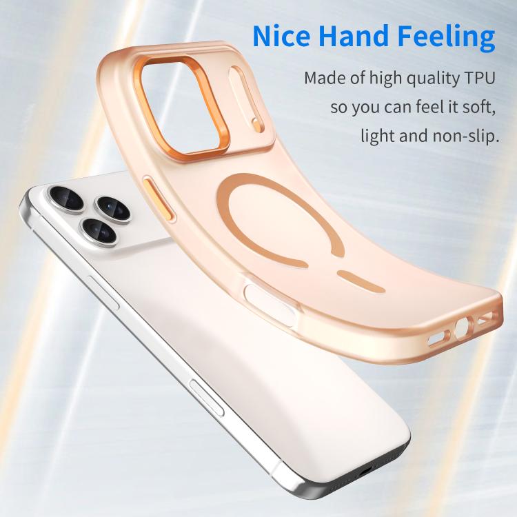 For iPhone 17 Pro Max MagSafe Frosted Translucent TPU + PC Full Coverage Phone Case