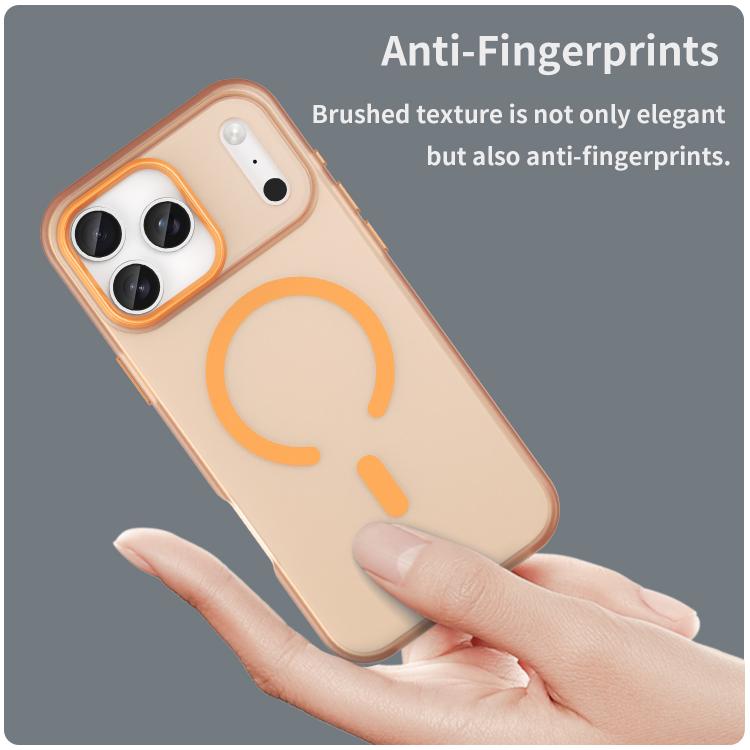 For iPhone 17 Pro Max MagSafe Frosted Translucent TPU + PC Full Coverage Phone Case
